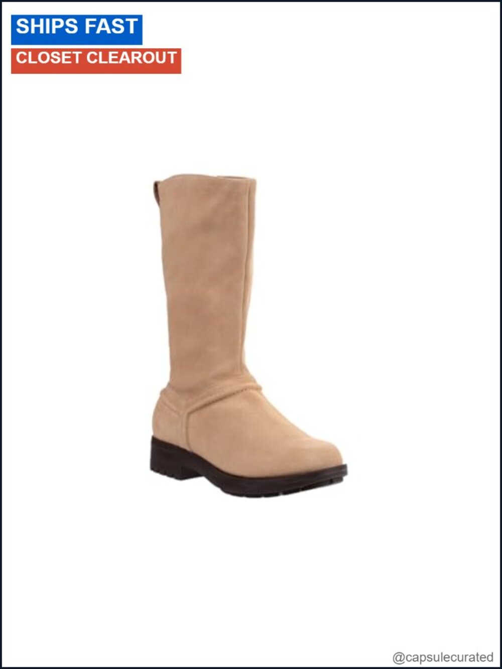 Women's Mid-Calf Pull-On Suede Fashion Boots Orthotic Arch Support